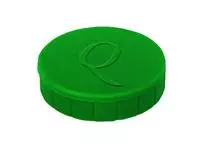 Een Magneet Quantore 20mm 300gram groen 10stuks koop je bij Continu Kantoor