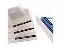 Een Labeltape Dymo LabelManager D1 polyester 19mm wit op zwart koop je bij Schellen Boek- en Kantoorboekhandel