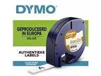 Een Labeltape Dymo LetraTag strijkbaar 12mm wit koop je bij All Office Kuipers BV