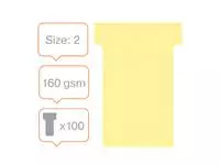 Een Planbord T-kaart Nobo nr 2 48mm geel koop je bij De Joma BV