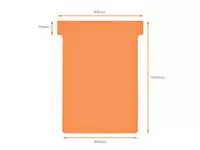 Een Planbord T-kaart Nobo nr 3 80mm oranje koop je bij De Joma BV