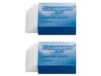 Een Gum edding R20 kunststof 45x24x10mm wit met blauwe houder 2 stuks koop je bij Clippz! Office Supplies