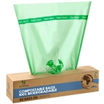 Een Afvalzak bio Mr.Green Mind 54x72cm 30 liter dispenser 60 stuks koop je bij Company Supplies