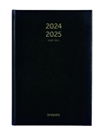 Een Agenda 2024 2025 Brepols Bretime Lima 16maanden 7dagen/2pagina&#39;s zwart koop je bij Friese Schrijfkamer