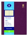 Agenda 2025 Ryam Executive Mundior 7dagen/2pagina&#39;s bordeaux