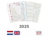 Agendavulling 2025 Kalpa Pocket bloemen 7dagen/2pagina&#39;s