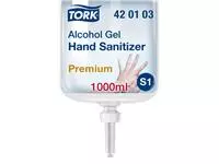 Alcoholgel Tork S1 voor handdesinfectie ongeparfumeerd 1000ml 420103
