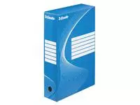 Een Archiefdoos Esselte Boxycolor 80mm 352x250mm blauw koop je bij QuickOffice BV