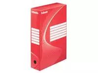 Een Archiefdoos Esselte Boxycolor 80mm 250x352mm rood koop je bij All Office Kuipers BV