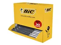 Buy your Balpen Bic M10 medium zwart doos à 90+10 gratis at QuickOffice BV