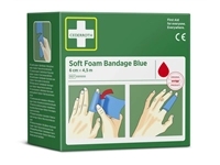 Een Bandage Cederroth Soft Foam 6cmx4,5m blauw koop je bij Kantoorenthuis.nl