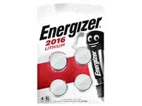 Een Batterij Energizer CR2016 lithium 4st koop je bij All Office Kuipers BV