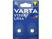 Een Batterij Varta knoopcel V13GA alkaline blister à 2stuk koop je bij QuickOffice BV