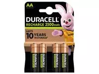 Een Batterij oplaadbaar Duracell 4xAA 2500mAh Ultra koop je bij De Joma BV