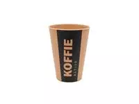 Een Beker IEZZY 180ml herbruikbaar Altijd Koffie 20 stuks bruin koop je bij De Joma BV