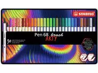 Een Brushstift STABILO Pen 68/30 Arty ass blik 30st koop je bij All Office Kuipers BV