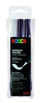 Een Brushverfstift Posca PCF350 1-10mm assorti set à 3 stuks koop je bij Company Supplies