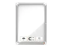 Buitenvitrine Nobo Premium Plus 4x A4 draaideur magnetisch