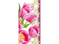 Een Diamondpainting Crystal Art Kaart roze tulpen 11x22cm koop je bij Sysdicom BV