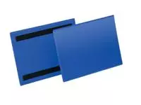 Een Documenthoes Durable magnetisch A5 liggend blauw 50 stuks koop je bij Clippz! Office Supplies