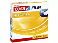Een Dubbelzijdig plakband tesafilm® 33mx19mm transparant koop je bij De Joma BV