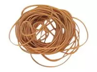 Een Elastiek Standard Rubber Bands 14 50x1.5mm 500gr 2600 stuks bruin koop je bij Deska Alles voor Kantoor