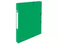 Een Elastobox Oxford Top File+ A4 25mm groen koop je bij Quality Office Supplies