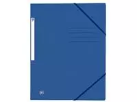 Een Elastomap Oxford Top File+ A4 3 kleppen 390gr blauw koop je bij Clippz! Office Supplies