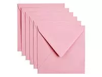 Een Envelop Papicolor 140x140mm babyroze koop je bij All Office Kuipers BV