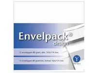 Een Envelop Papyrus Envelpack Design C6 114x162mm wit 894406 koop je bij QuickOffice BV
