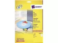 Een Etiket Avery L6043-25 CD wit 50stuks koop je bij All Office Kuipers BV