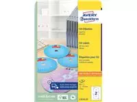 Een Etiket Avery L7676-25 CD full size mat wit 50stuks koop je bij Kantoorboekhandel Van Atten