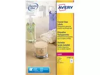Een Etiket Avery L7783-25 96x50.8mm transparant 250stuks koop je bij Quality Office Supplies