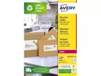 Een Etiket Avery LR7159-100 33.9x63.5mm recycled wit 2400stuks koop je bij Schellen Boek- en Kantoorboekhandel