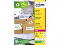 Een Etiket Avery LR7173-100 99.1x57 recycled wt 1000st koop je bij All Office Kuipers BV