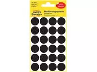 Een Etiket Avery Zweckform 3003 rond 18mm zwart 96stuks koop je bij De Joma BV