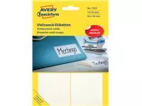 Een Etiket Avery Zweckform 3330 80x54mm wit 112stuks koop je bij Schellen Boek- en Kantoorboekhandel