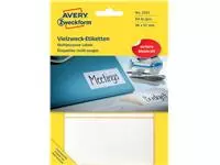Een Etiket Avery Zweckform 3331 98x51mm wit 84stuks koop je bij Schellen Boek- en Kantoorboekhandel