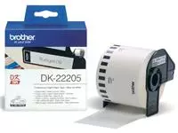 Een Label etiket Brother DK-22205 62mmx30.48m therm wt koop je bij All Office Kuipers BV