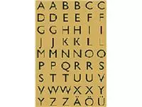 Een Etiket HERMA 4145 13x12mm letters A-Z zwart op goud koop je bij De Joma BV