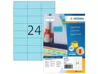 Een Etiket HERMA 4408 70x37mm blauw 2400 etiketten koop je bij Schellen Boek- en Kantoorboekhandel