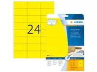 Een Etiket HERMA 4466 70x37mm verwijderbaar geel 480st koop je bij All Office Kuipers BV