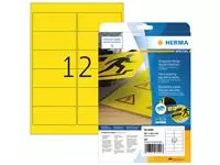Een Etiket HERMA 8029 99.1x42.3mm weerbestendig geel 300stuks koop je bij De Joma BV