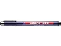 Een Fineliner edding 1800 0.35mm zwart koop je bij Clippz! Office Supplies