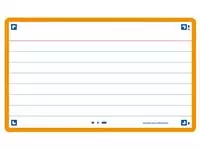 Een Flashcard Oxf 2.0 75x125mm 80vel 250gr lijn oranje koop je bij All Office Kuipers BV