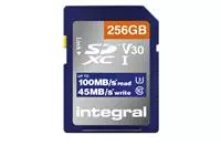 Een Geheugenkaart Integral SDHC-XC 256GB koop je bij iPlusoffice