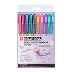 Een Gelschrijver Sakura Gelly Roll Gold Silver Shadow set à 10 kleuren koop je bij Clippz! Office Supplies