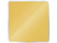 Een Glasbord Leitz Cosy magnetisch 450x450mm geel koop je bij De Joma BV