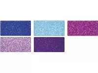 Een Glitterkarton Folia 50x70cm 300gr 5 vel ice assorti koop je bij Schellen Boek- en Kantoorboekhandel