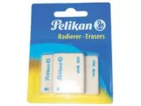 Buy your Gum Pelikan WS30 37x30x9mm potlood zacht blister à 3 stuks wit at QuickOffice BV